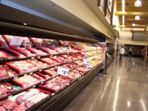 Karsch's Village Market With Cold Food Meat Merchandisers Supplied by Hess Meat Machines