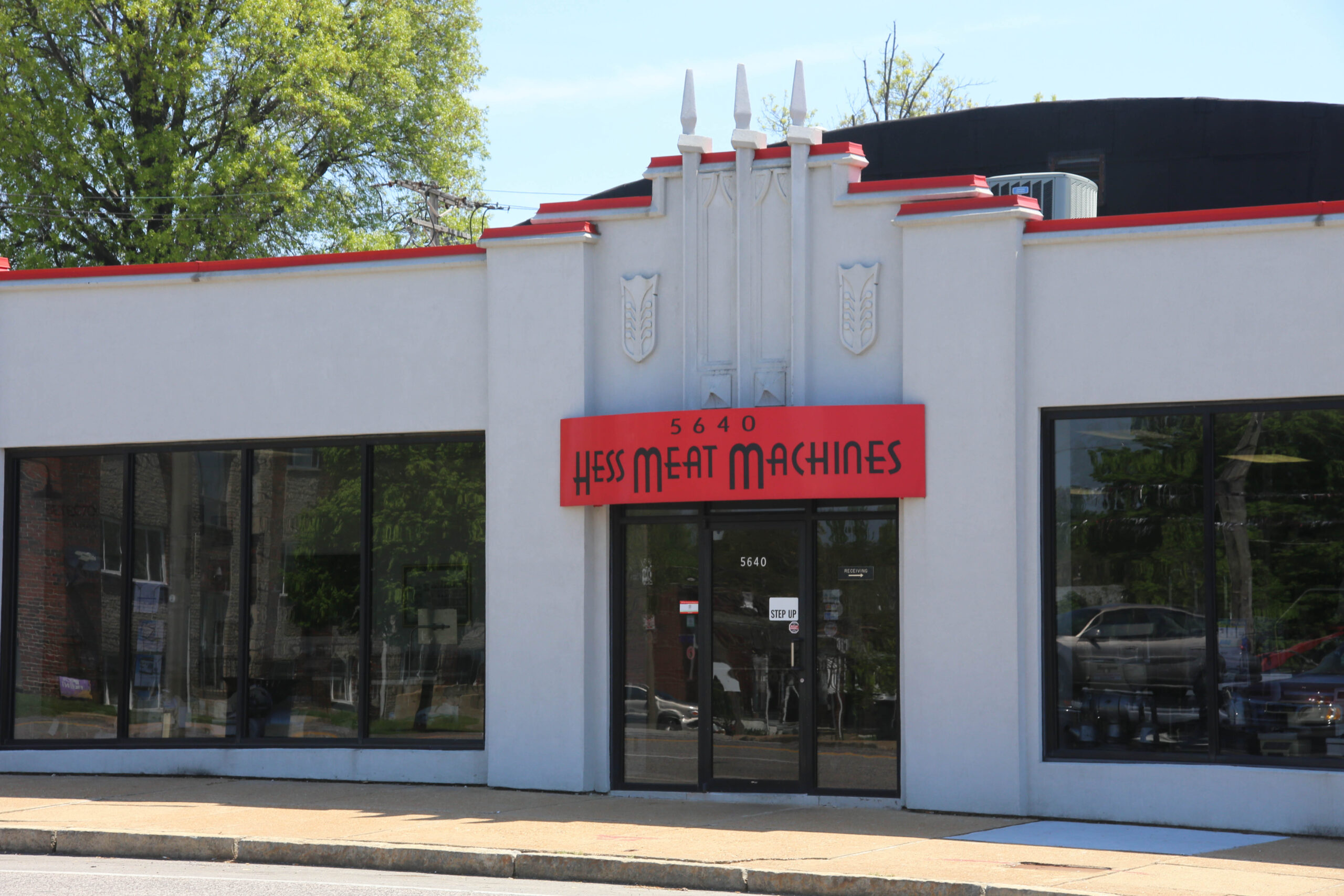 Exterior of Hess Meat Machines Building