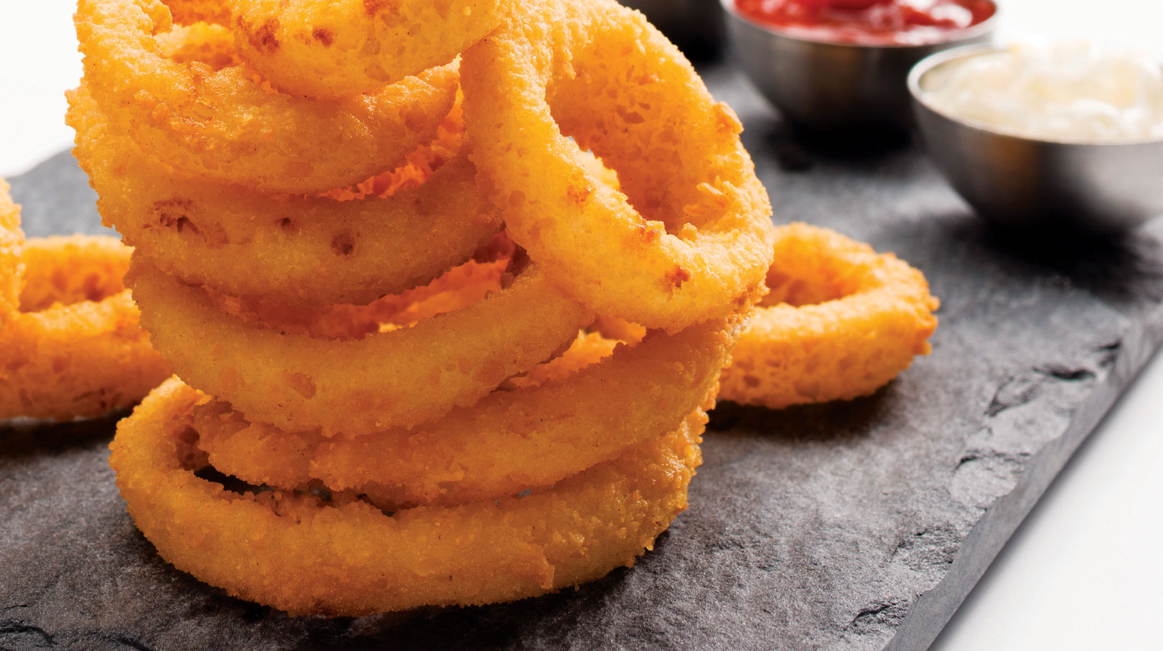 Fried Onion Rings Made From Kitchen Frying Equipment From Hess Meat Machines